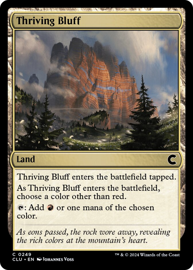 Thriving Bluff [Ravnica: Clue Edition] | Exor Games Bridgewater