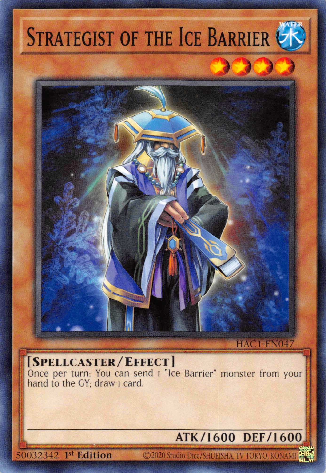 Strategist of the Ice Barrier (Duel Terminal) [HAC1-EN047] Parallel Rare | Exor Games Bridgewater