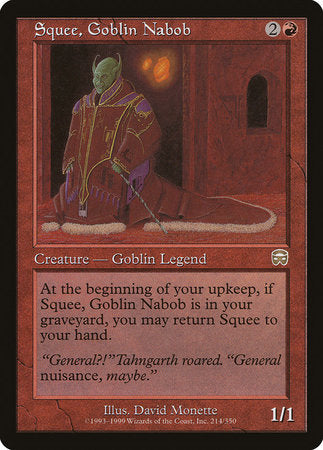 Squee, Goblin Nabob [Mercadian Masques] | Exor Games Bridgewater