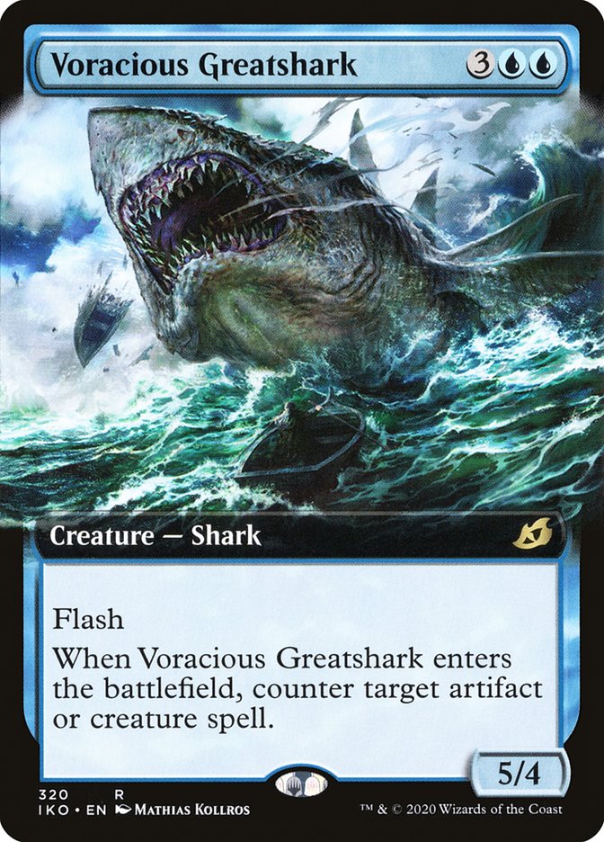 Voracious Greatshark (Extended Art) [Ikoria: Lair of Behemoths] | Exor Games Bridgewater