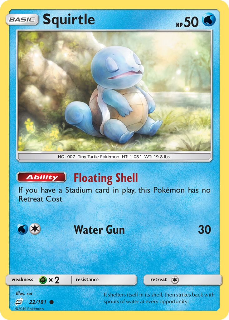 Squirtle (22/181) [Sun & Moon: Team Up] | Exor Games Bridgewater