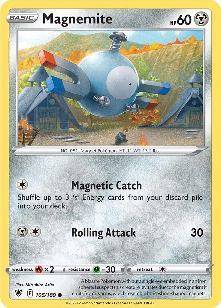 Magnemite (105/189) [Sword & Shield: Astral Radiance] | Exor Games Bridgewater