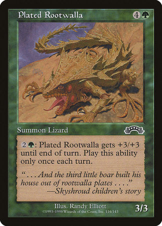 Plated Rootwalla [Exodus] | Exor Games Bridgewater