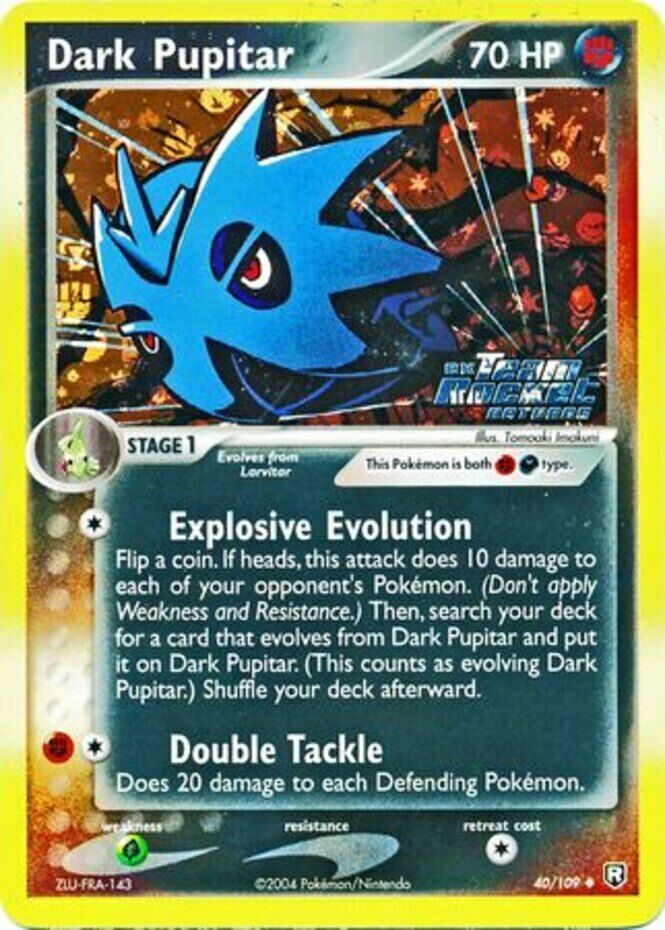 Dark Pupitar (40/109) (Stamped) [EX: Team Rocket Returns] | Exor Games Bridgewater