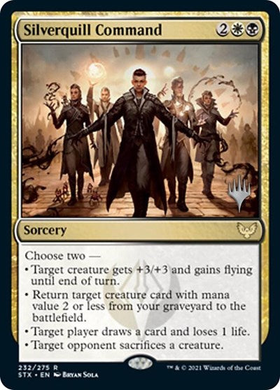 Silverquill Command (Promo Pack) [Strixhaven: School of Mages Promos] | Exor Games Bridgewater