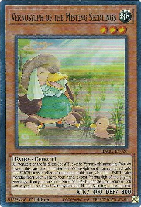 Vernusylph of the Misting Seedlings [DABL-EN026] Super Rare | Exor Games Bridgewater