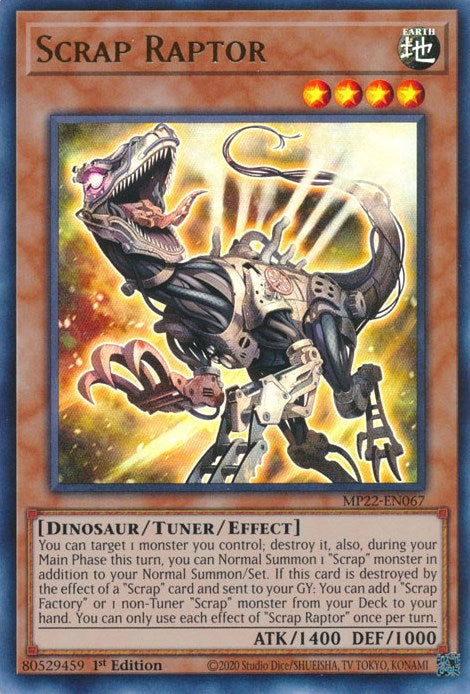 Scrap Raptor [MP22-EN067] Ultra Rare | Exor Games Bridgewater