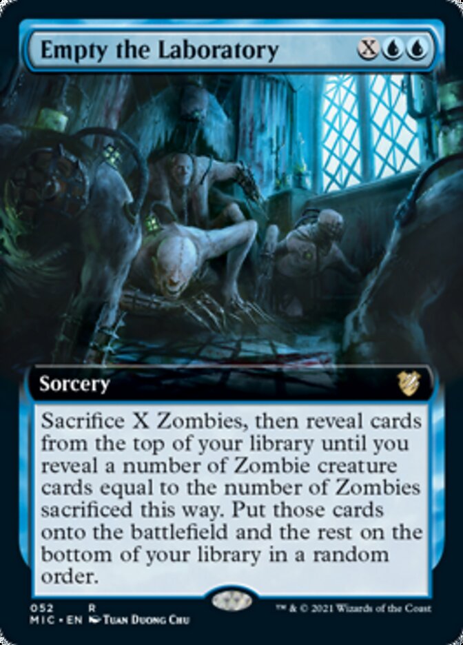 Empty the Laboratory (Extended) [Innistrad: Midnight Hunt Commander] | Exor Games Bridgewater