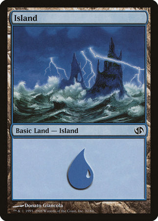 Island (32) [Duel Decks: Jace vs. Chandra] | Exor Games Bridgewater