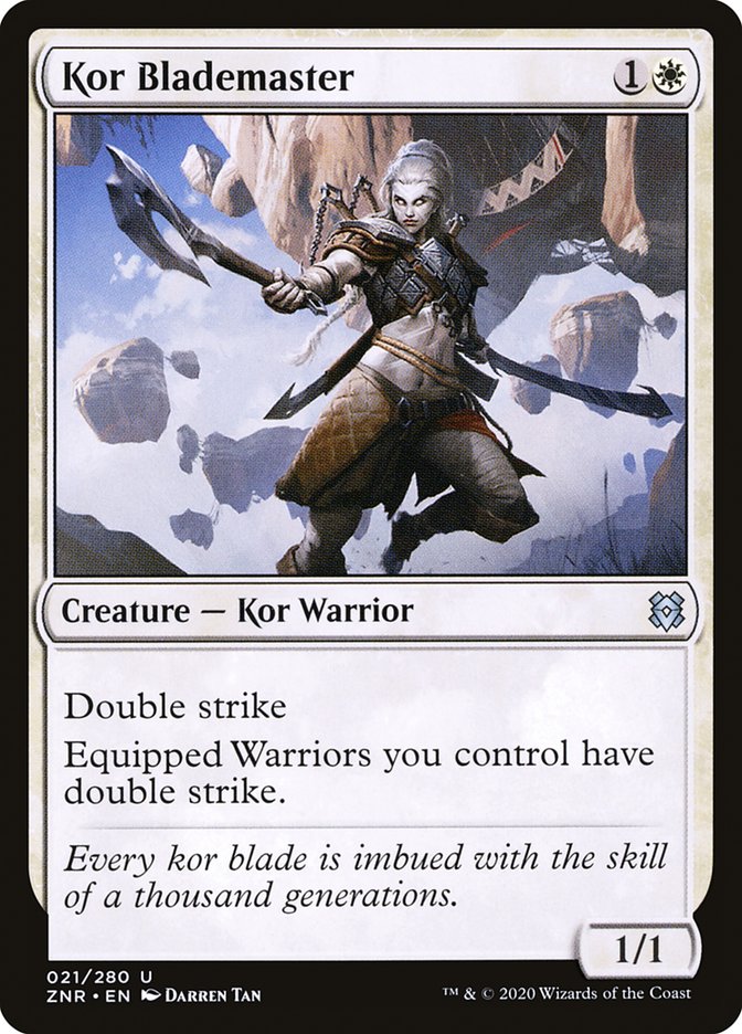 Kor Blademaster [Zendikar Rising] | Exor Games Bridgewater