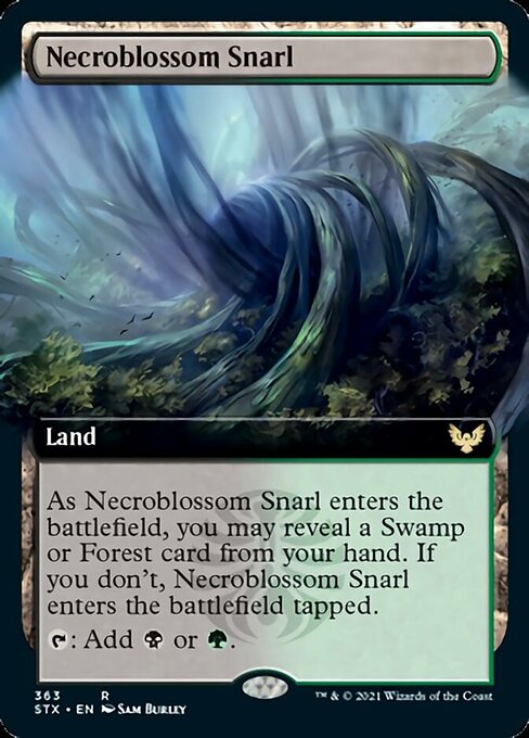 Necroblossom Snarl (Extended) [Strixhaven: School of Mages] | Exor Games Bridgewater