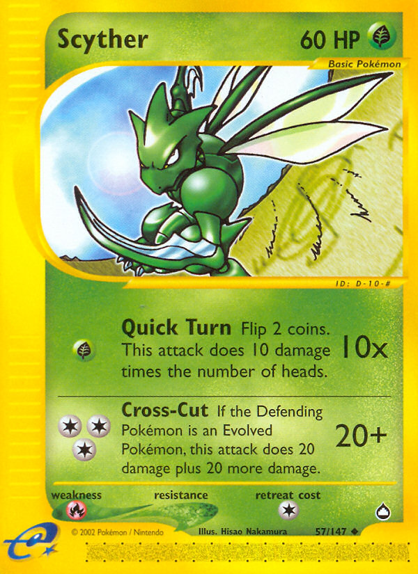 Scyther (57/147) [Aquapolis] | Exor Games Bridgewater