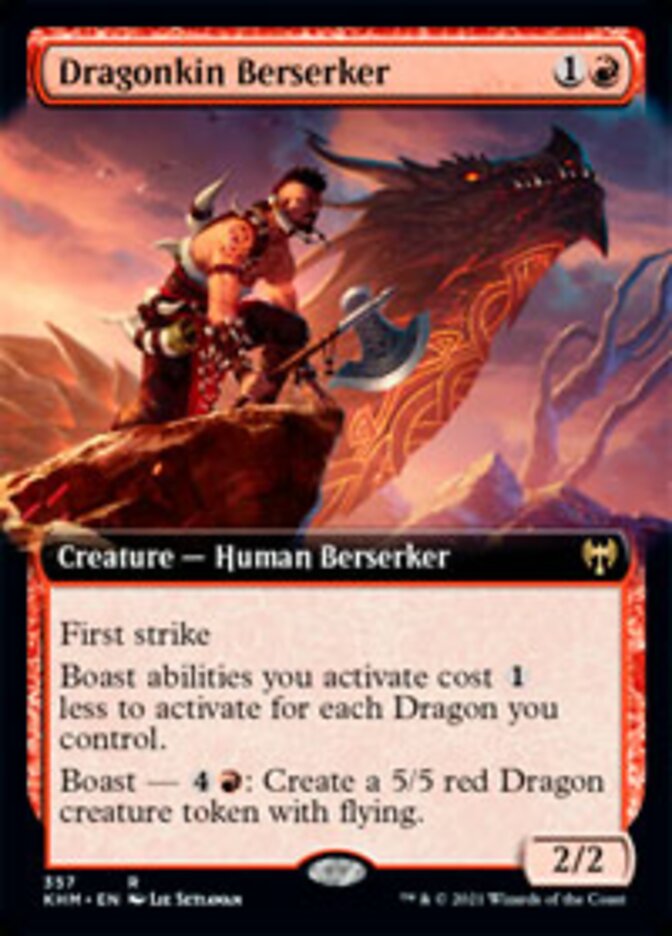 Dragonkin Berserker (Extended Art) [Kaldheim] | Exor Games Bridgewater