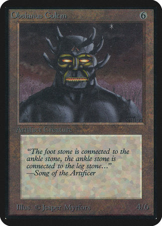 Obsianus Golem [Limited Edition Alpha] | Exor Games Bridgewater