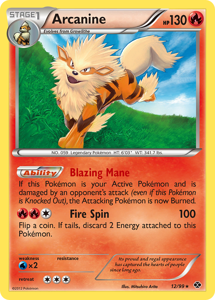 Arcanine (12/99) [Black & White: Next Destinies] | Exor Games Bridgewater