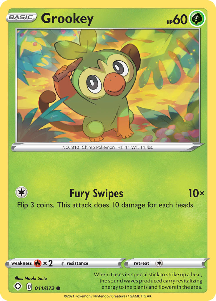 Grookey (011/072) [Sword & Shield: Shining Fates] | Exor Games Bridgewater