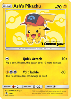 Ash's Pikachu (SM111) [Sun & Moon: Black Star Promos] | Exor Games Bridgewater