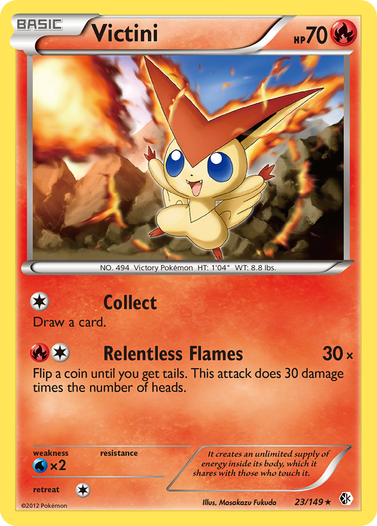 Victini (23/149) [Black & White: Boundaries Crossed] | Exor Games Bridgewater