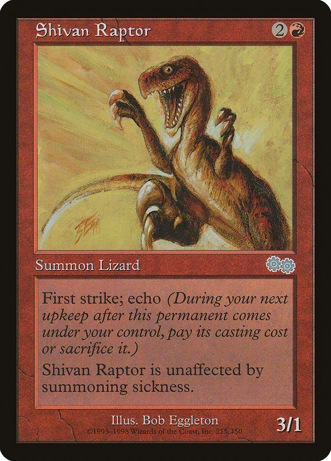 Shivan Raptor [Urza's Saga] | Exor Games Bridgewater