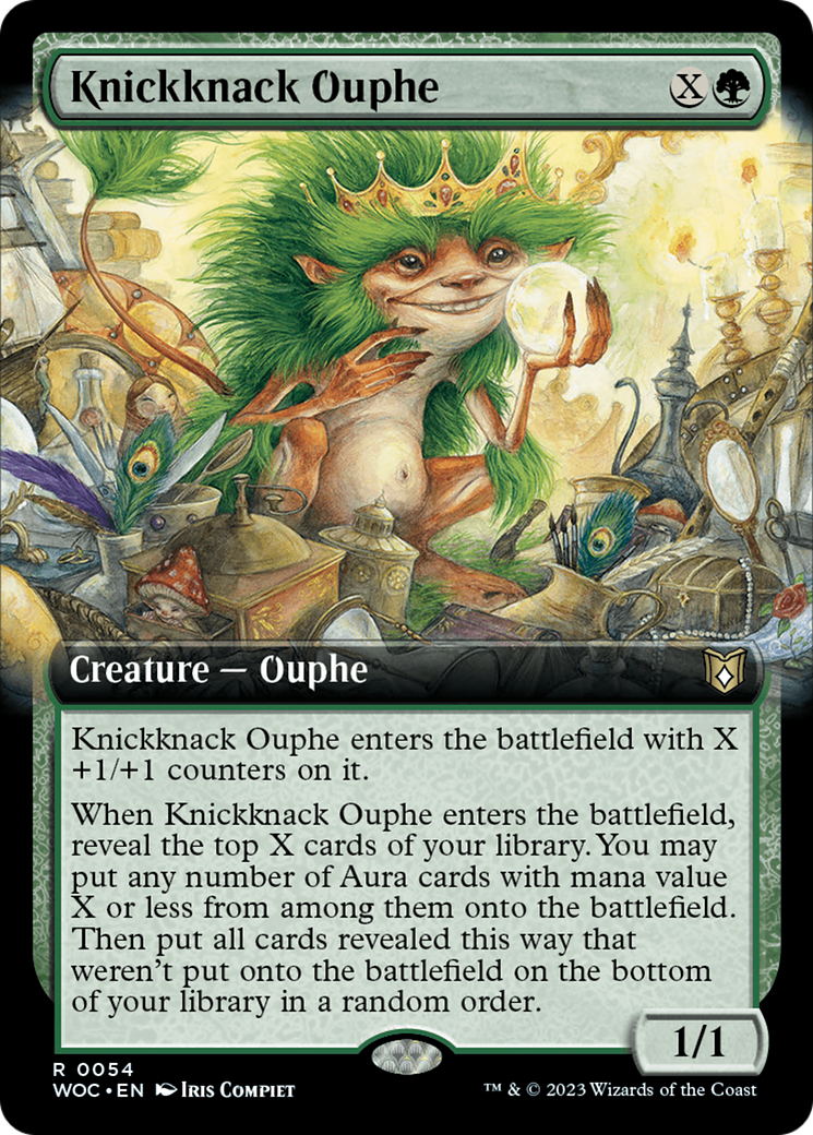 Knickknack Ouphe (Extended Art) [Wilds of Eldraine Commander] | Exor Games Bridgewater