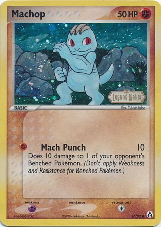 Machop (57/92) (Stamped) [EX: Legend Maker] | Exor Games Bridgewater