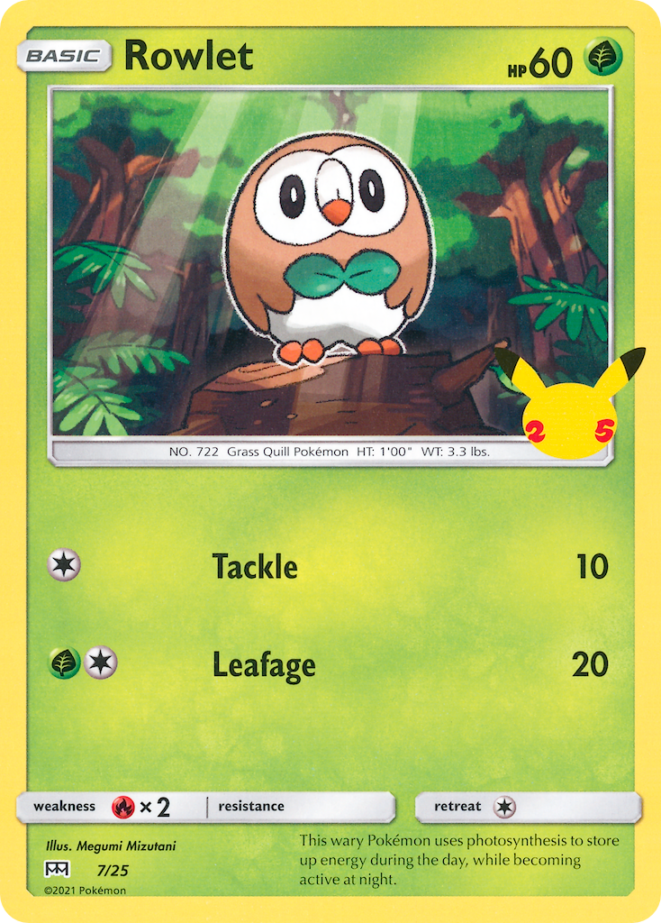 Rowlet (7/25) [McDonald's 25th Anniversary] | Exor Games Bridgewater