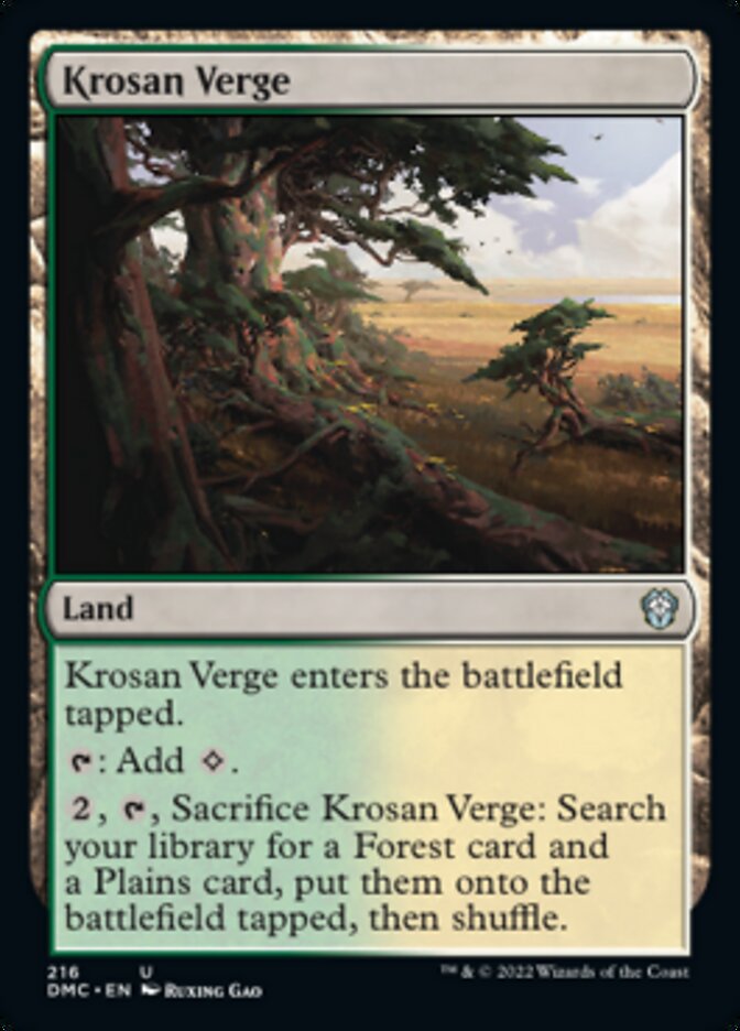 Krosan Verge [Dominaria United Commander] | Exor Games Bridgewater