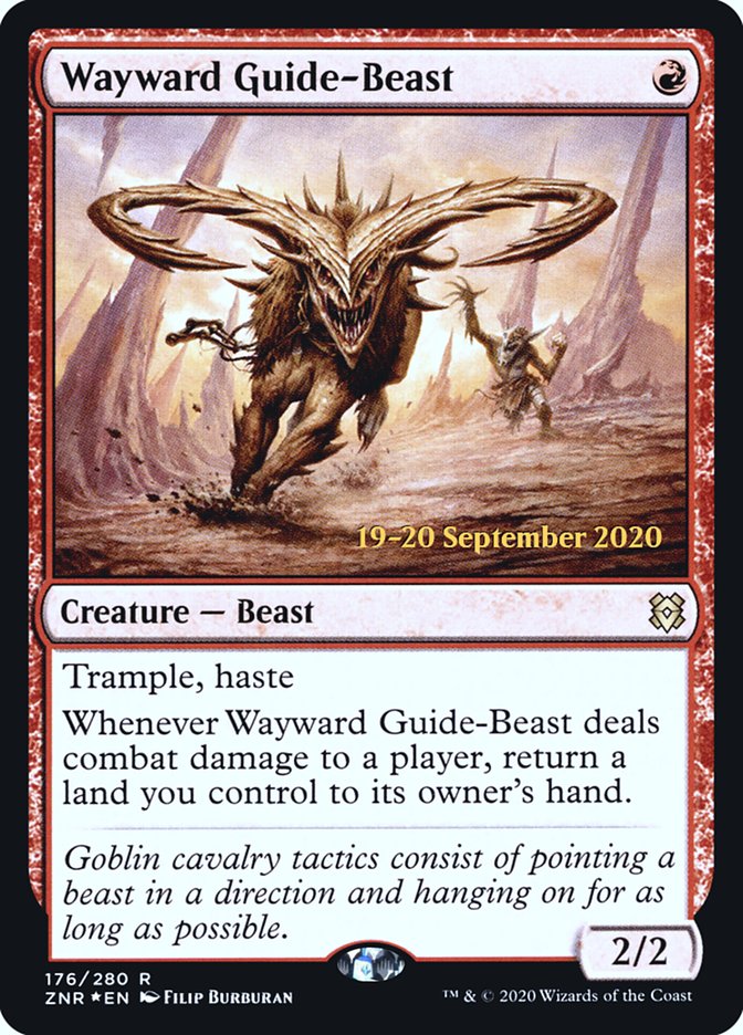 Wayward Guide-Beast  [Zendikar Rising Prerelease Promos] | Exor Games Bridgewater