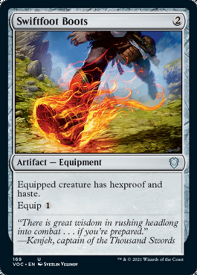 Swiftfoot Boots [Innistrad: Crimson Vow Commander] | Exor Games Bridgewater