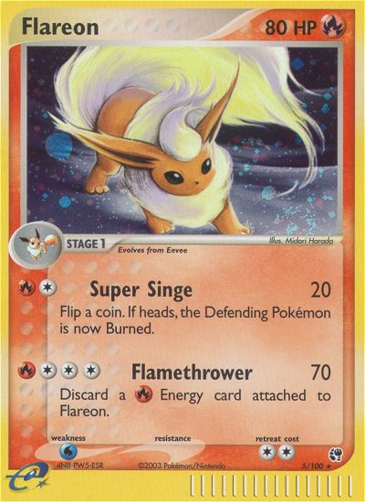 Flareon (5/100) [EX: Sandstorm] | Exor Games Bridgewater