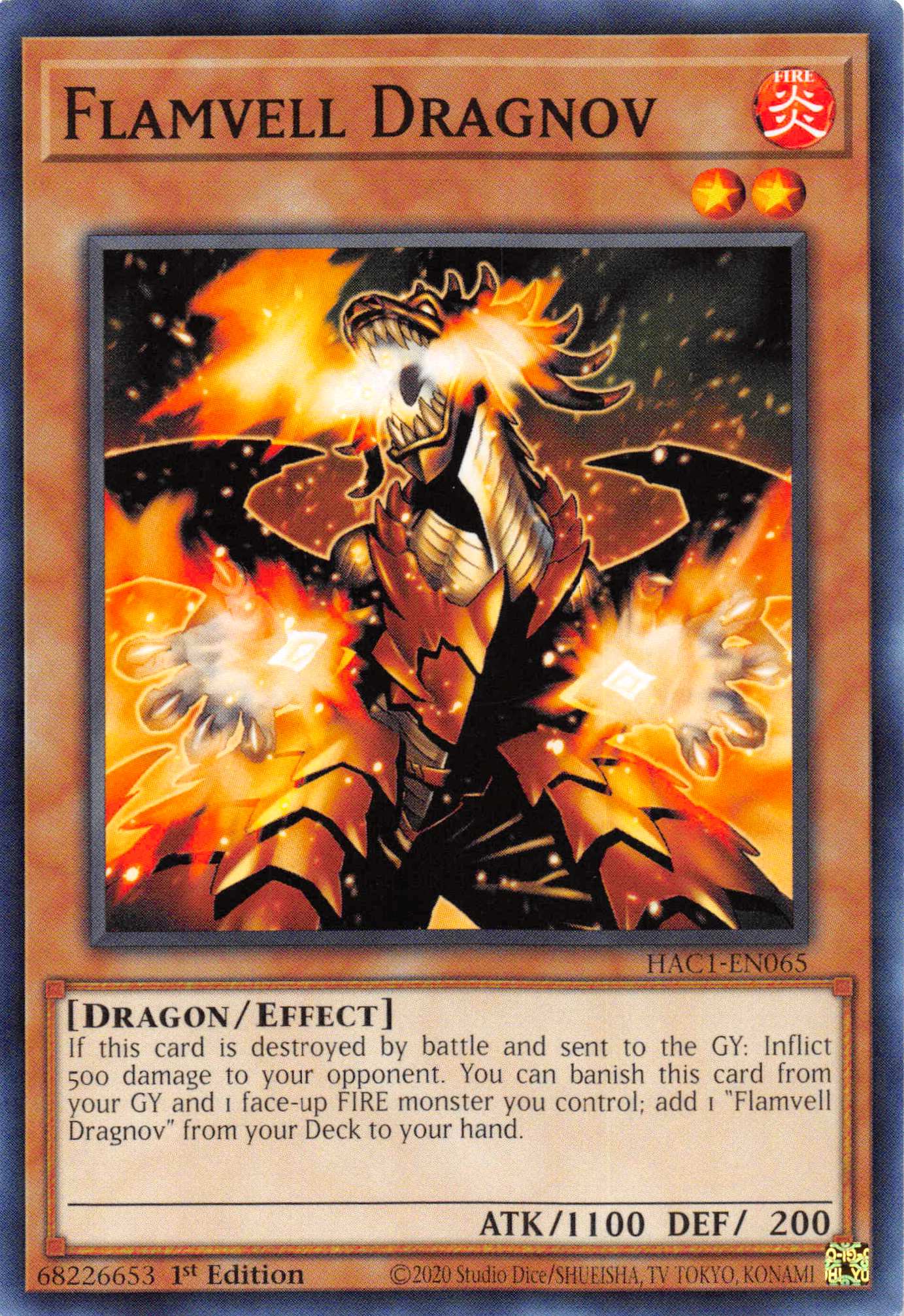 Flamvell Dragnov [HAC1-EN065] Common | Exor Games Bridgewater