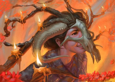 Hedgewitch's Mask Art Card [Innistrad: Midnight Hunt Art Series] | Exor Games Bridgewater