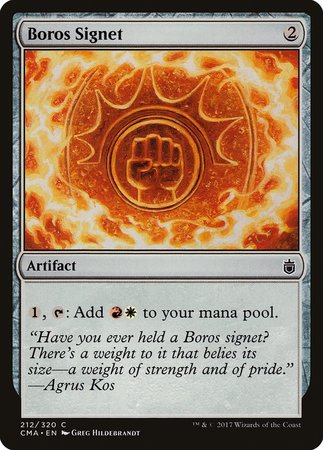 Boros Signet [Commander Anthology] | Exor Games Bridgewater