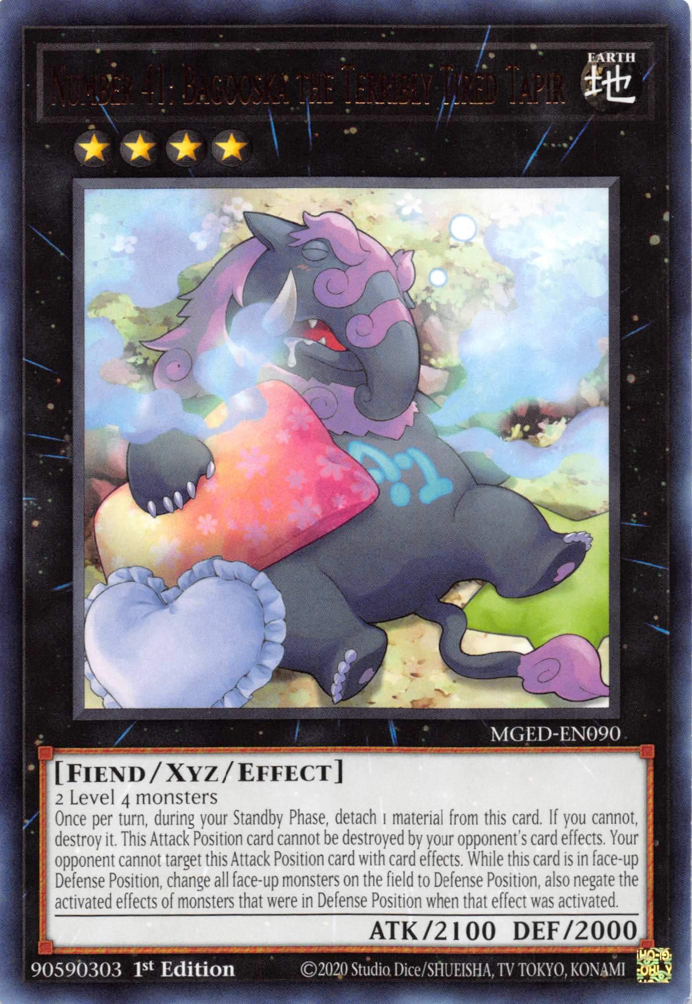 Number 41: Bagooska the Terribly Tired Tapir [MGED-EN090] Rare | Exor Games Bridgewater