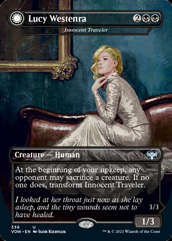 Innocent Traveler // Malicious Invader - Lucy Westenra // Lucy, Arisen Vampire [Innistrad: Crimson Vow] | Exor Games Bridgewater