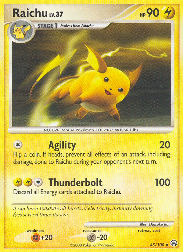 Raichu (45/100) [Diamond & Pearl: Majestic Dawn] | Exor Games Bridgewater