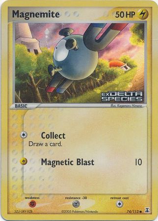 Magnemite (74/113) (Stamped) [EX: Delta Species] | Exor Games Bridgewater