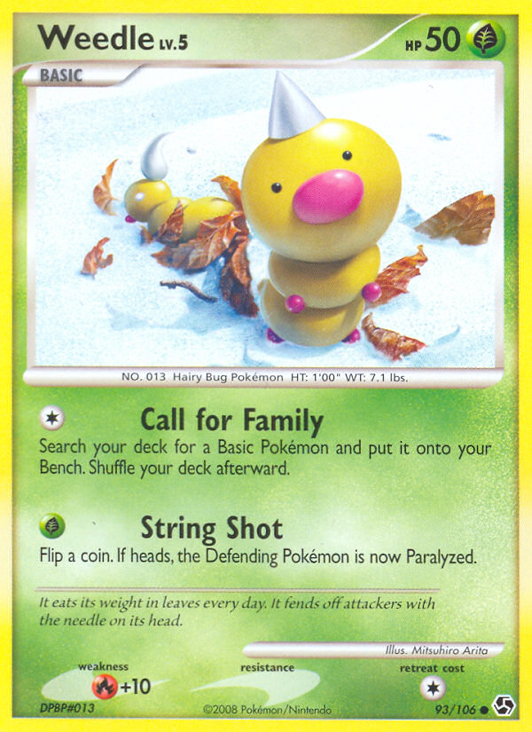 Weedle (93/106) [Diamond & Pearl: Great Encounters] | Exor Games Bridgewater