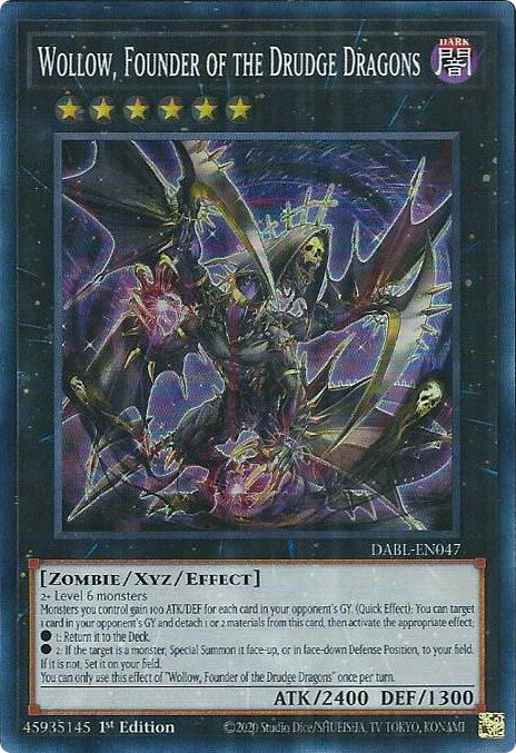 Wollow, Founder of the Drudge Dragons [DABL-EN047] Super Rare | Exor Games Bridgewater