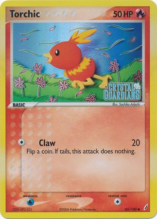 Torchic (65/100) (Stamped) [EX: Crystal Guardians] | Exor Games Bridgewater