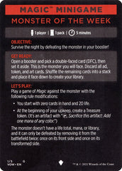 Monster of The Week (Magic Minigame) [Innistrad: Crimson Vow Minigame] | Exor Games Bridgewater