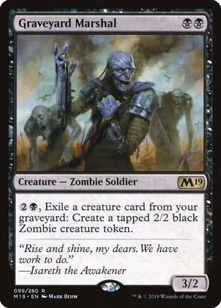 Graveyard Marshal [Core Set 2019] | Exor Games Bridgewater