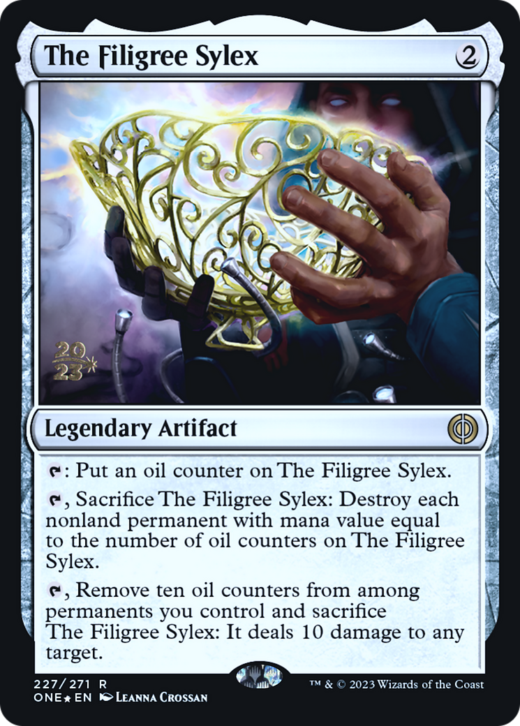 The Filigree Sylex [Phyrexia: All Will Be One Prerelease Promos] | Exor Games Bridgewater