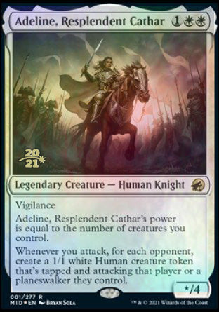 Adeline, Resplendent Cathar [Innistrad: Midnight Hunt Prerelease Promos] | Exor Games Bridgewater