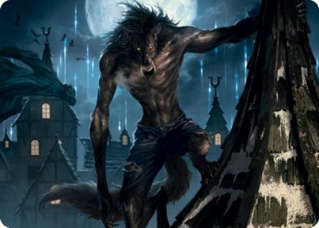 Stalking Predator Art Card [Innistrad: Midnight Hunt Art Series] | Exor Games Bridgewater