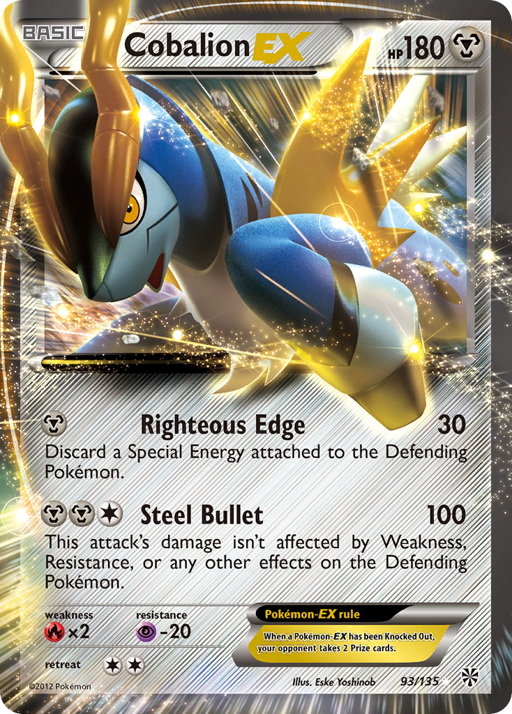 Cobalion EX (93/135) [Black & White: Plasma Storm] | Exor Games Bridgewater