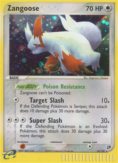 Zangoose (14/100) [EX: Sandstorm] | Exor Games Bridgewater