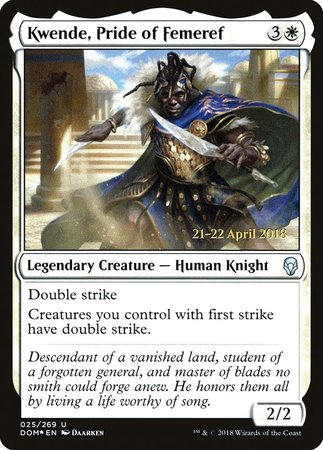 Kwende, Pride of Femeref [Dominaria Promos] | Exor Games Bridgewater