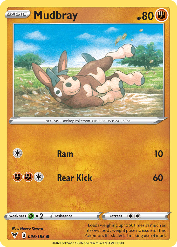 Mudbray (096/185) [Sword & Shield: Vivid Voltage] | Exor Games Bridgewater