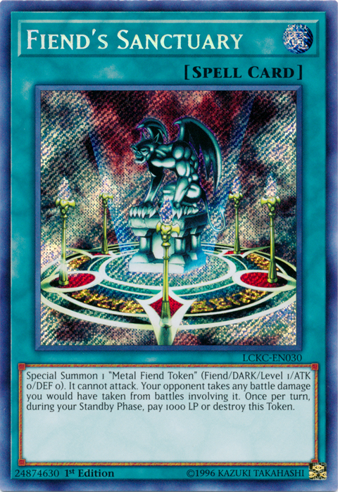 Fiend's Sanctuary [LCKC-EN030] Secret Rare | Exor Games Bridgewater